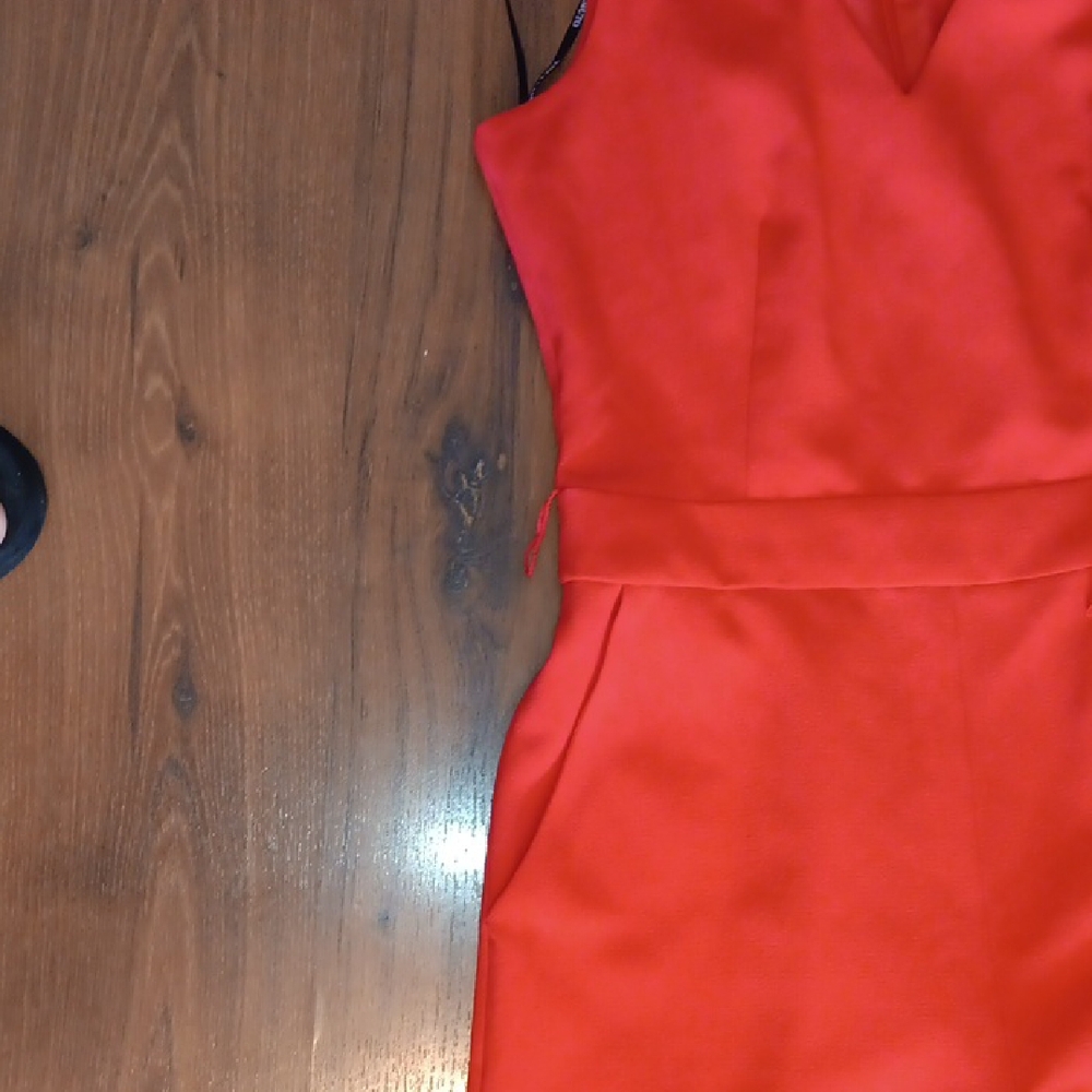 Vince Camuto Vibrant Red Sleeveless Jumpsuit. #117 - Picture 6 of 8